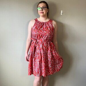 Noa Noa poplin tie back dress